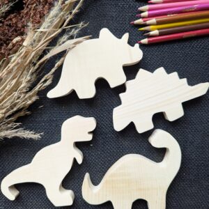 Dinos de bois recyclés