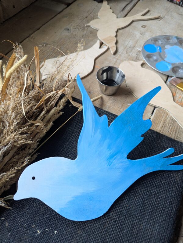 Oiseaux de bois recyclés